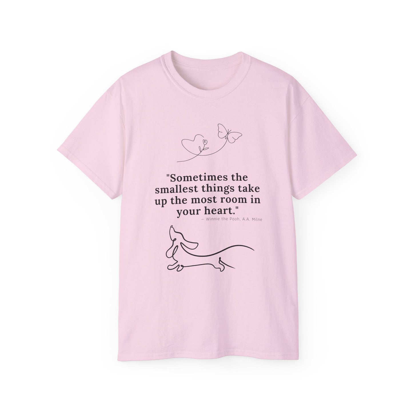 Dachshund Dreaming: Small Hearts, Big Love - Unisex Ultra Cotton Tee