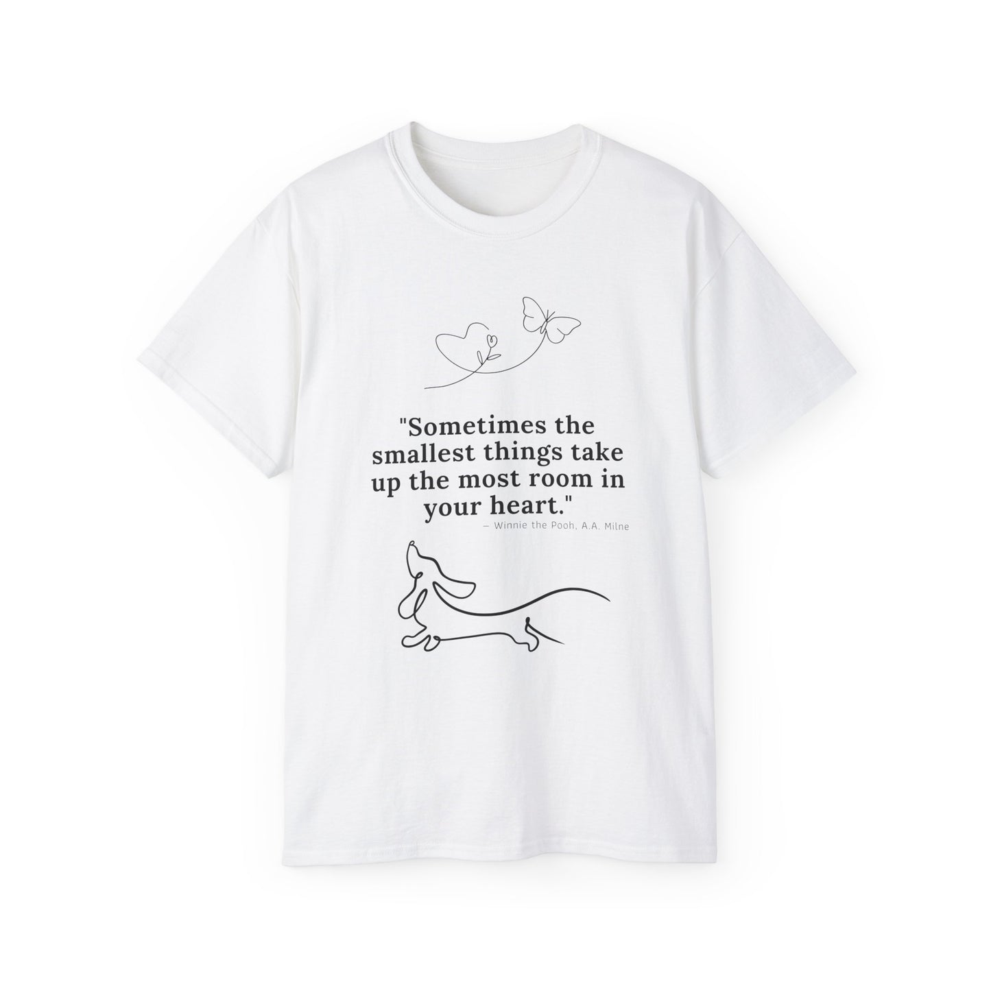 Dachshund Dreaming: Small Hearts, Big Love - Unisex Ultra Cotton Tee