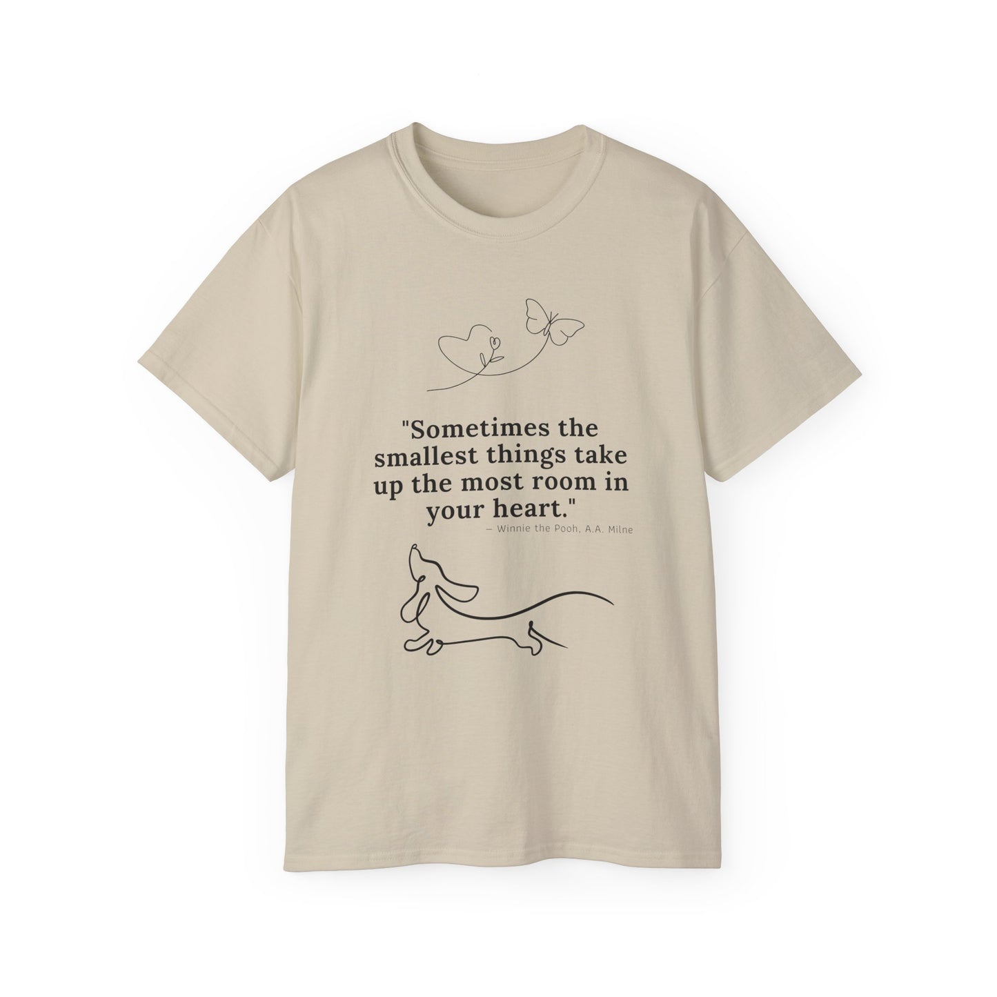 Dachshund Dreaming: Small Hearts, Big Love - Unisex Ultra Cotton Tee