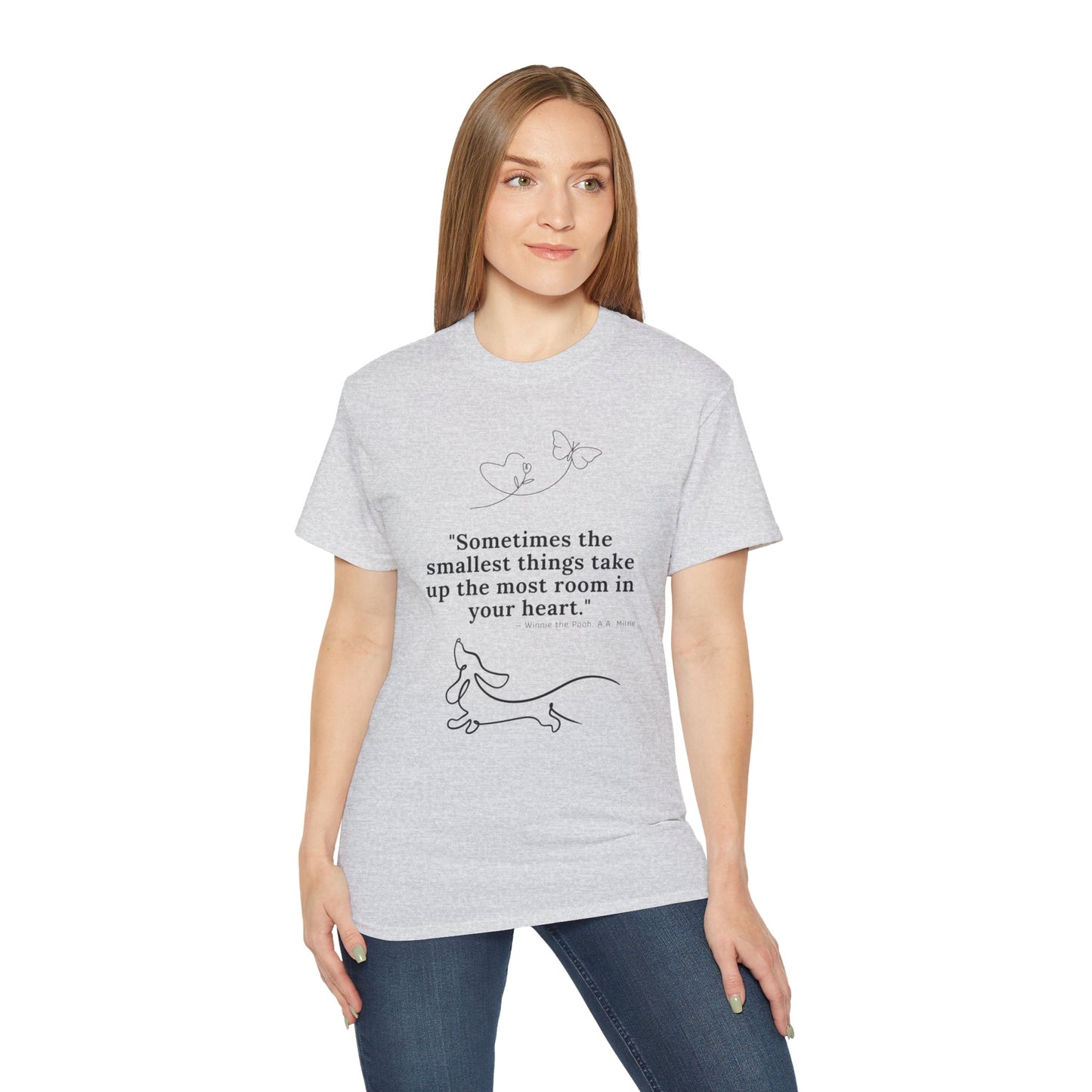 Dachshund Dreaming: Small Hearts, Big Love - Unisex Ultra Cotton Tee