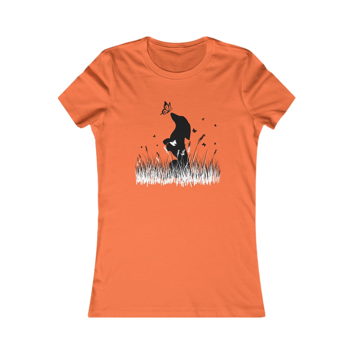 Dachshund in the Meadow: Butterfly Bliss - Women's Favorite Tee