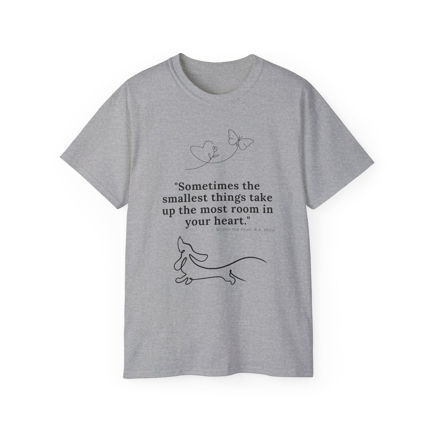 Dachshund Dreaming: Small Hearts, Big Love - Unisex Ultra Cotton Tee