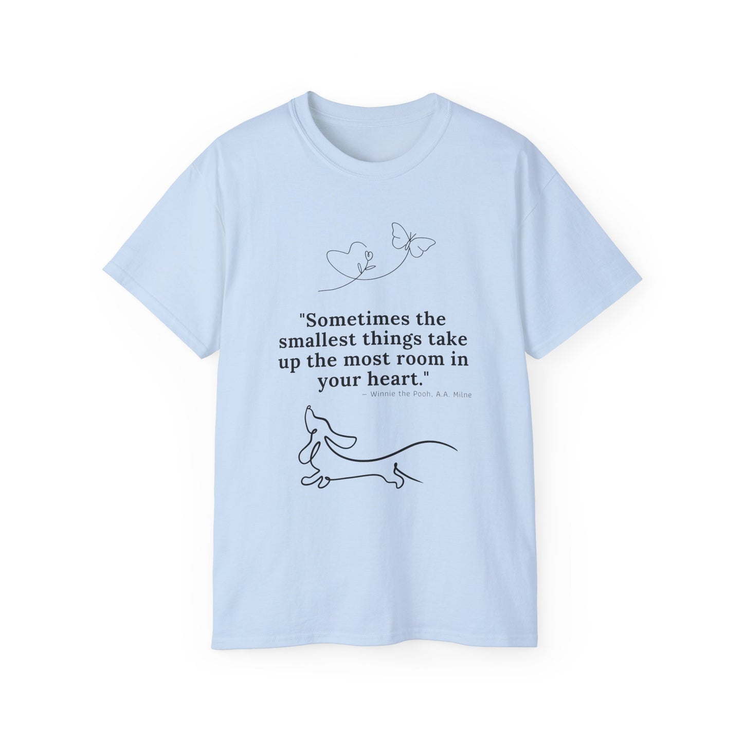 Dachshund Dreaming: Small Hearts, Big Love - Unisex Ultra Cotton Tee