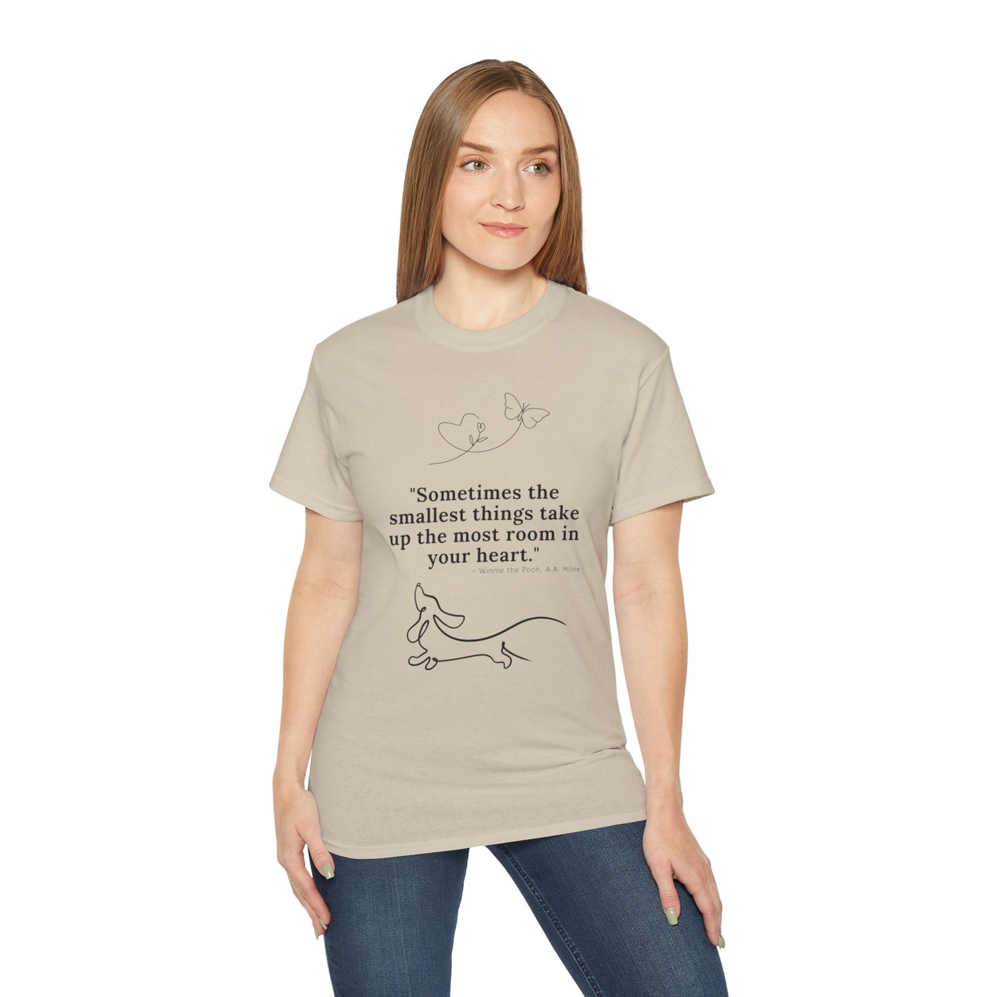 Dachshund Dreaming: Small Hearts, Big Love - Unisex Ultra Cotton Tee