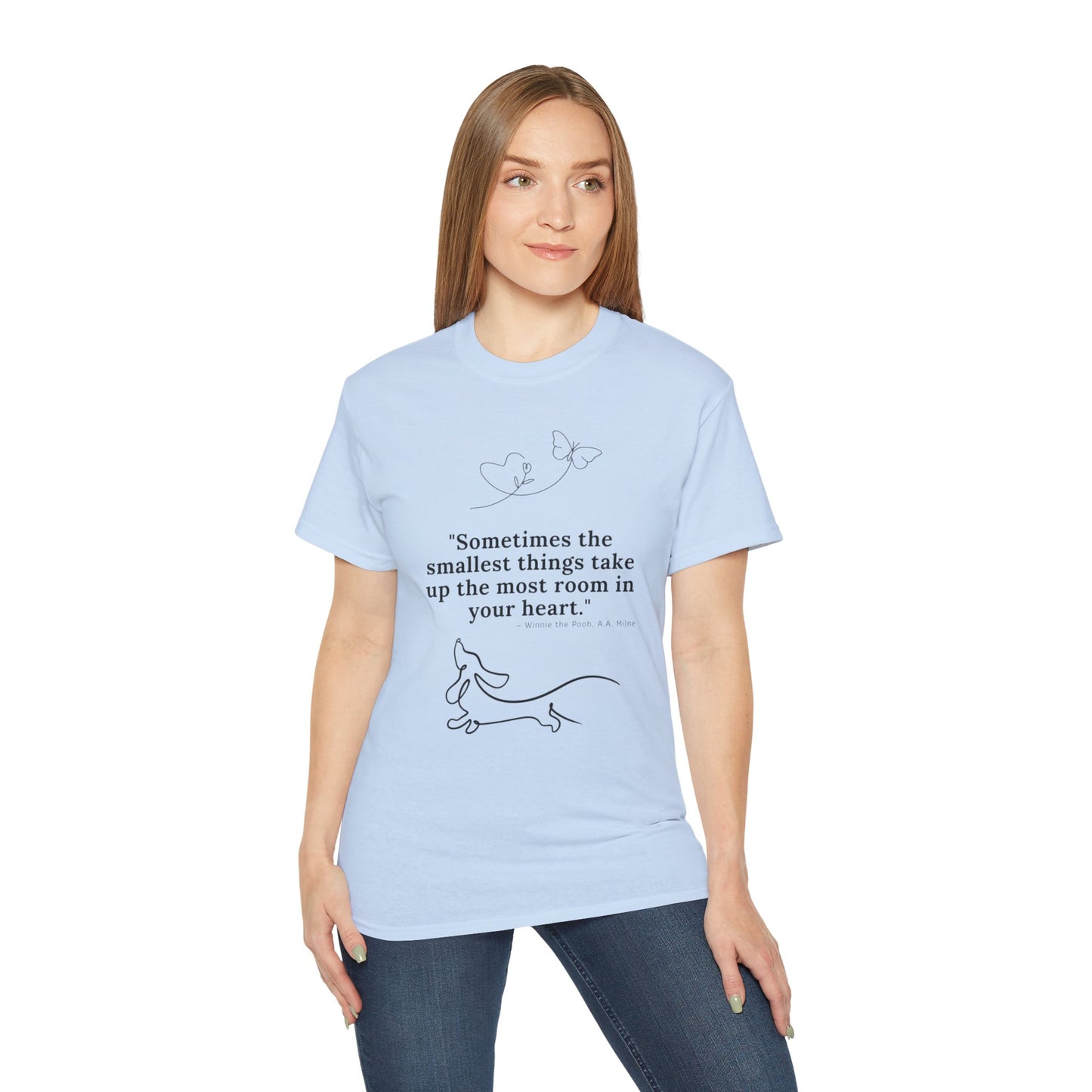 Dachshund Dreaming: Small Hearts, Big Love - Unisex Ultra Cotton Tee