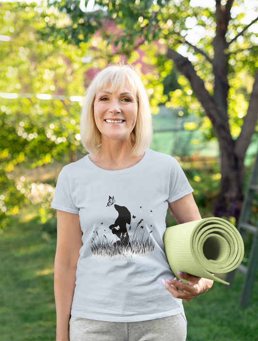 Dachshund in the Meadow: Butterfly Bliss - Women's Favorite Tee